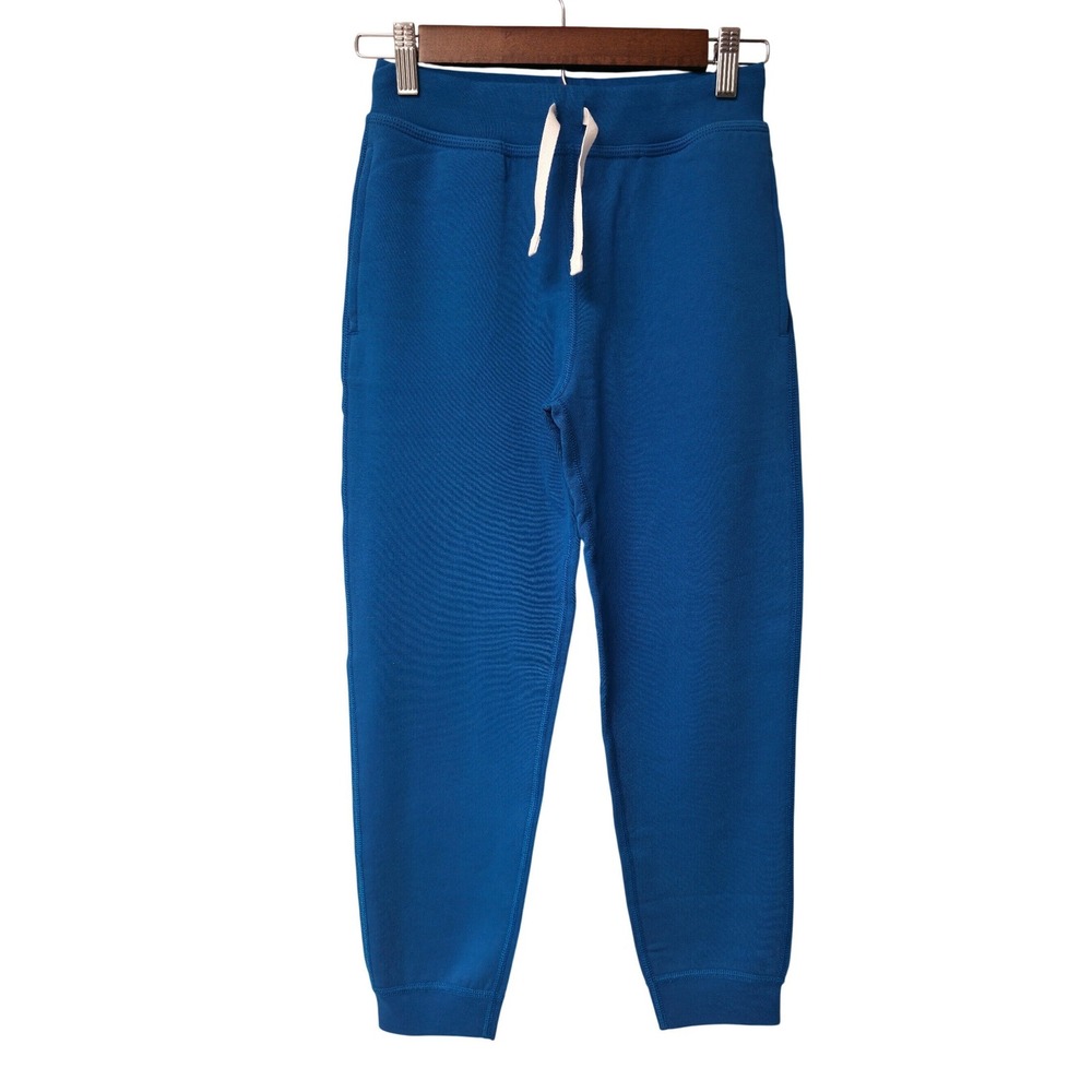 NWOT Hanna Andersson Bkb Solid Sweatpant Jogger Boys 130 /8 Deep Blue Minimalist
